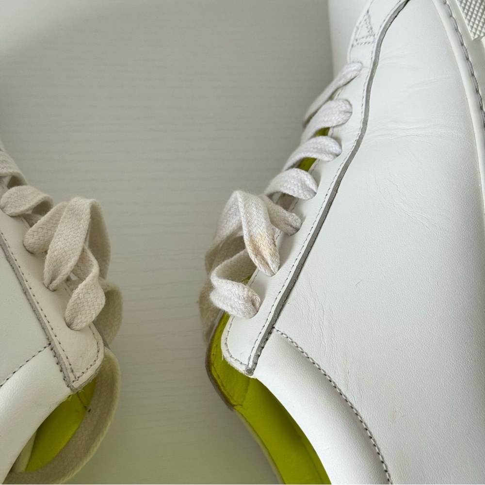 Givenchy White and Neon Green Sneakers, Size 39,5, Authentic - Picture 8 of 10